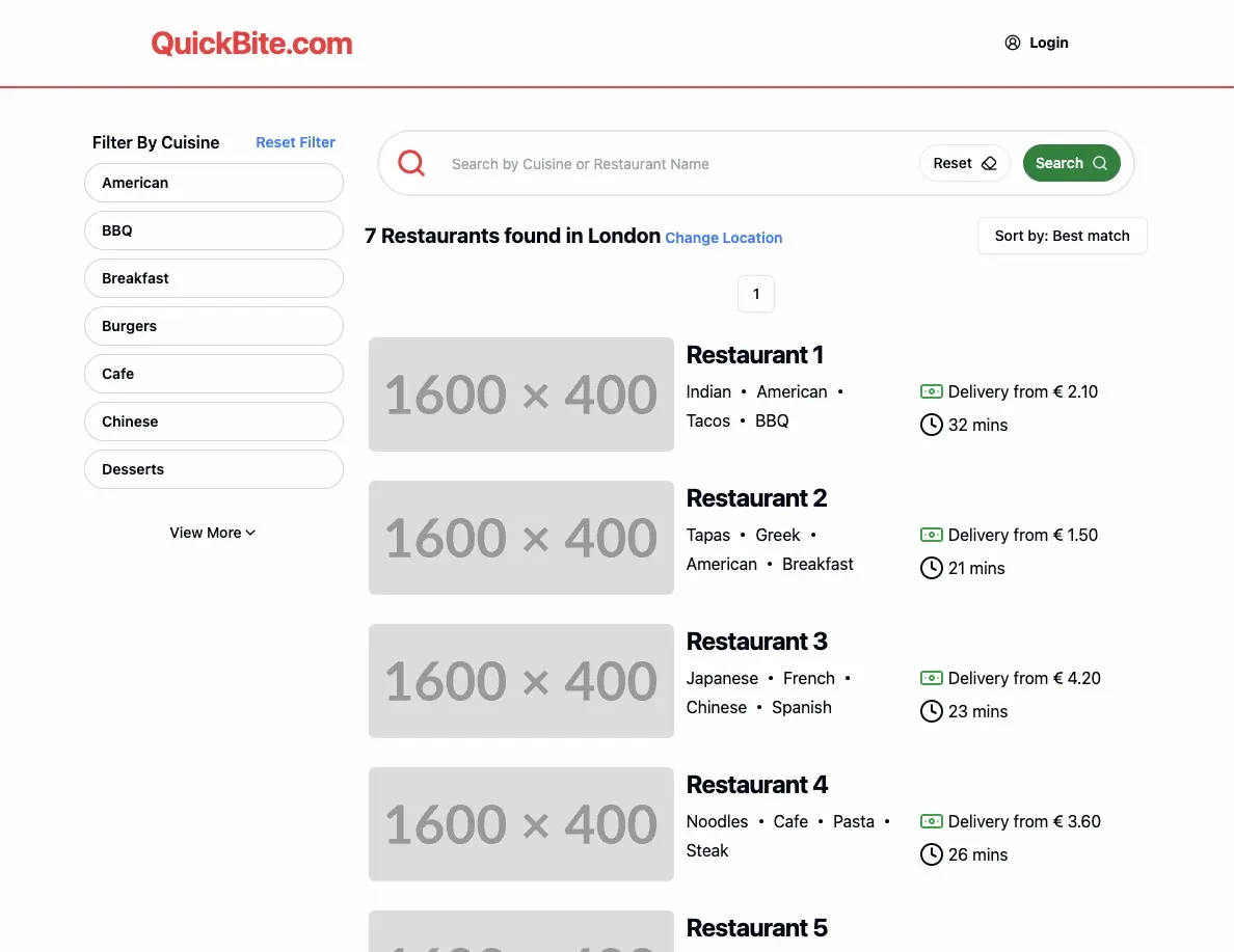 Search results screenshot